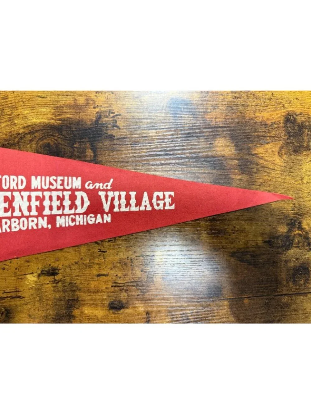 Vintage Henry Ford Museum and Greenfield Village Dearborn, Michigan pennant